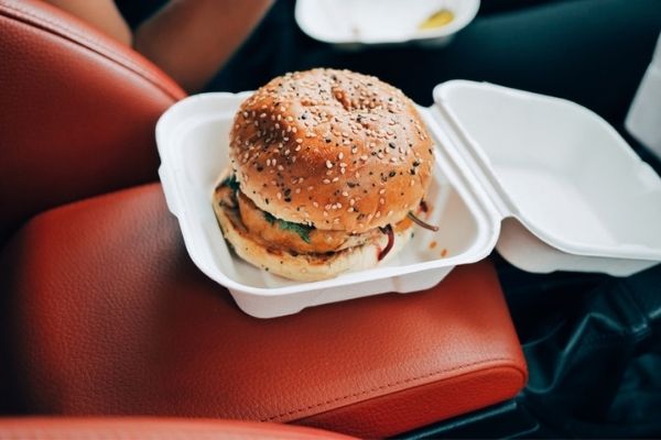 Styrofoam-box-with-burger-in-it-after-being-microwaved